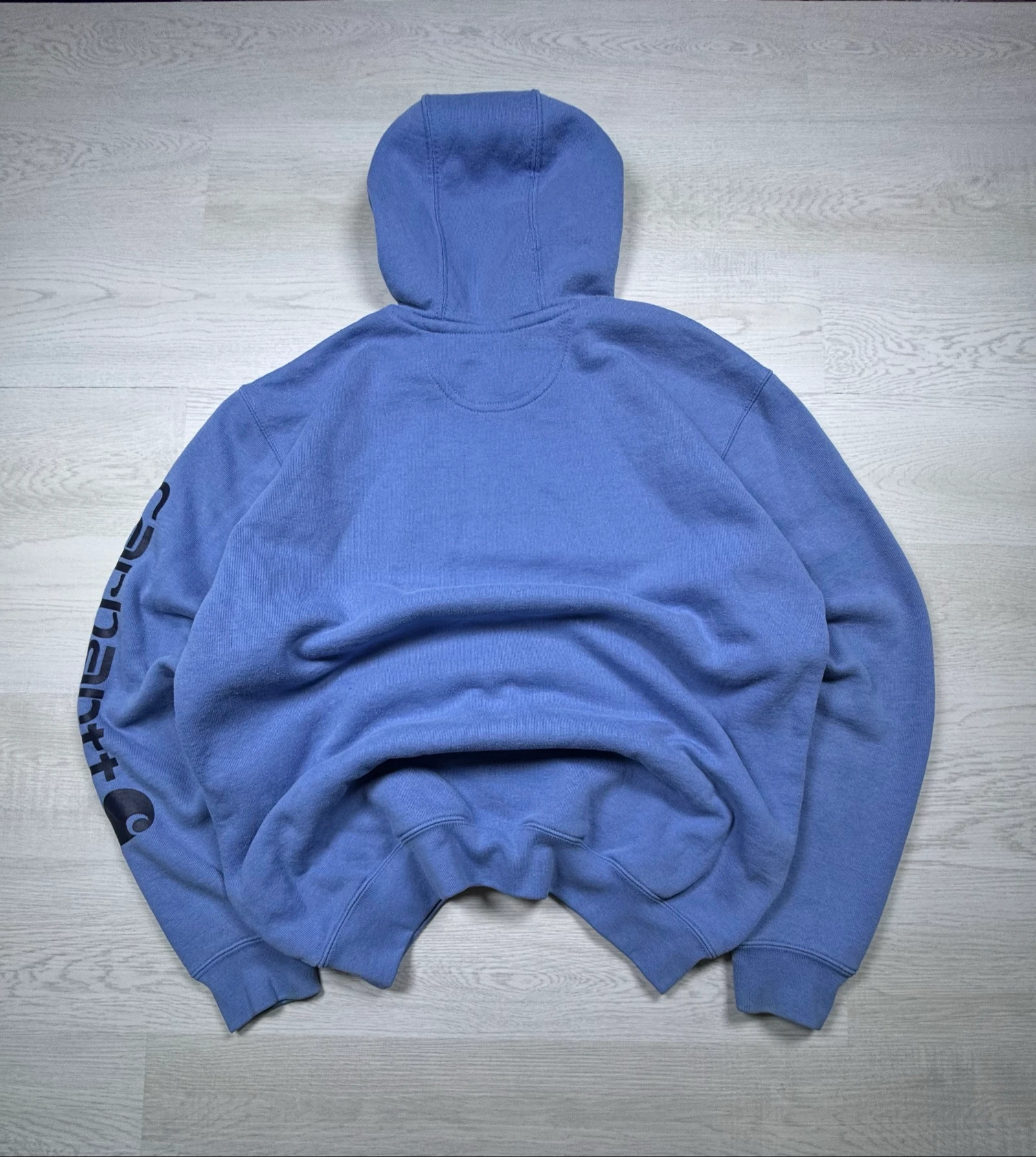 Carhartt Sleeve Logo Hoodie Blue Original Fit M – photo 10